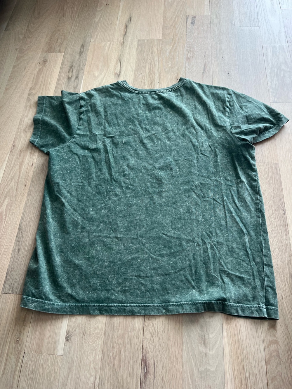 Original Use Washed Forest Green Crewneck Tee - Picture 3 of 3